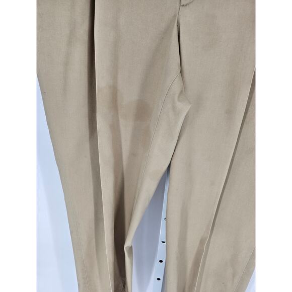 Haggar Men's Tan Straight Leg Casual Chino Dress Pants Sz 42x34 - Picture 2 of 5